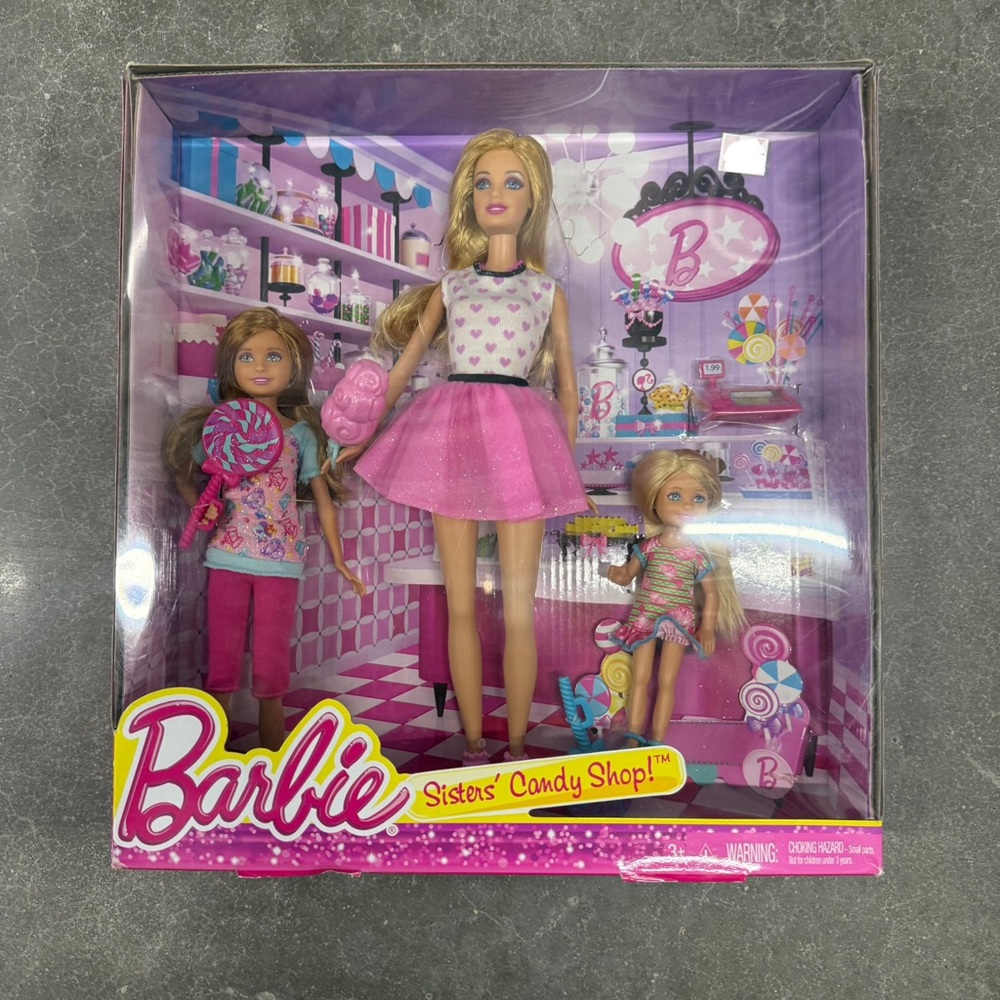 NEW Barbie Sisters' Candy Shop Set Dolls NIB Holiday Gift